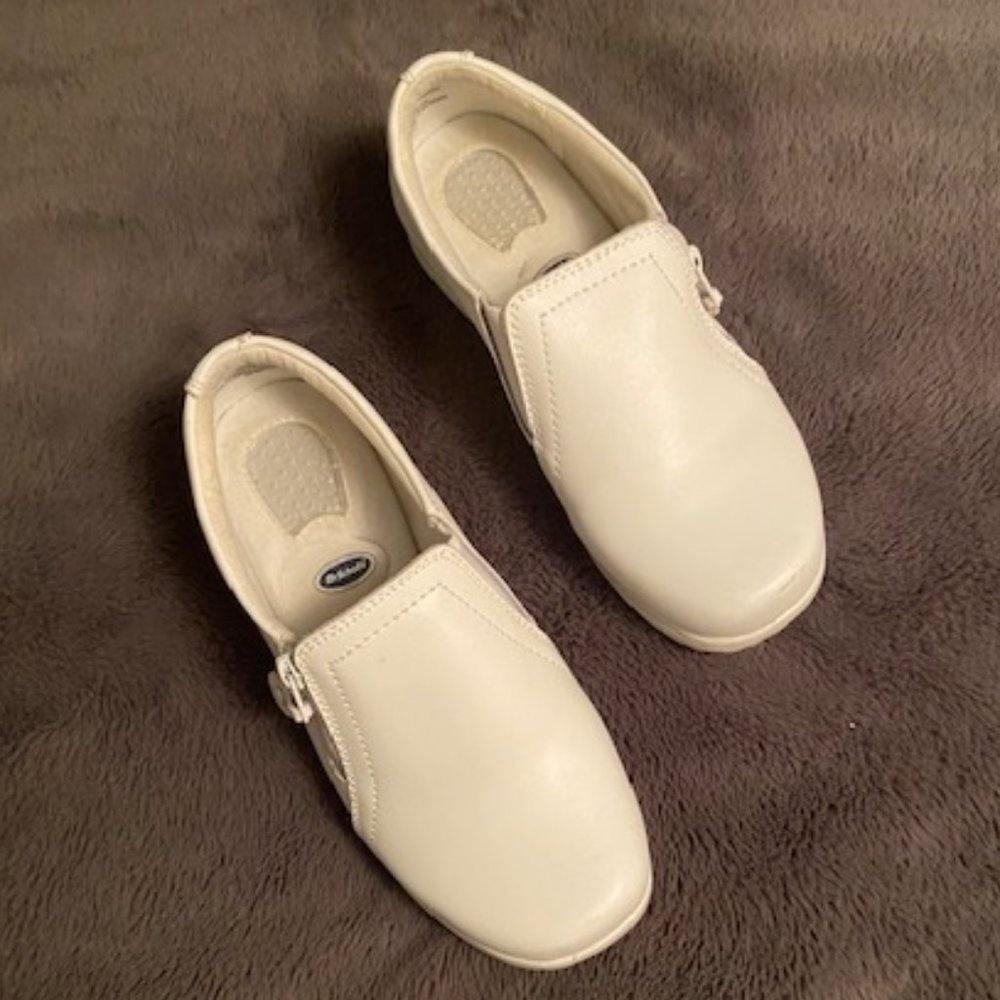 Dr. Scholl’s Petula White Casual Shoes Ladies Size 8W Advanced Comfort